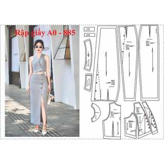 Rập giấy a0 mã 885 - rập nguyên set