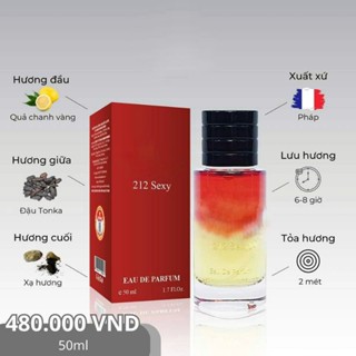 Nước hoa nam nữ Cham 212 se xy 50ml(hàng chính hãng)