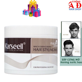 Sáp vuốt tóc nam tạo kiểu cứng hiệu ứng mờ karseell maca essence hair styling wax 100ml