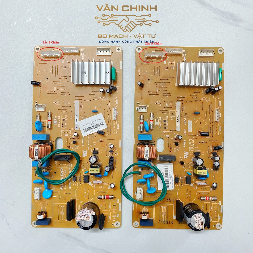 Bo Mạch Tủ Lạnh SHARP Inverter SJ-X176, SJ-X196 (Zắc 9 Chân)