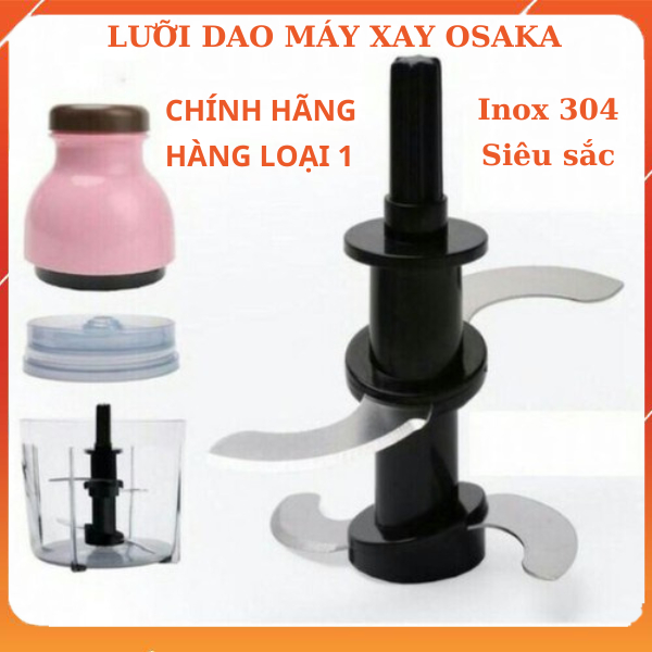 Lưỡi dao máy xay sinh tố, Lưỡi dao máy xay Osaka 4 lưỡi Inox siêu sắc, Lưỡi dao máy xay thịt đa năng- Hàng chính hãng