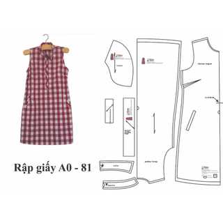 Rập giấy mã 81 - Rập đầm sơ mi (BẢN VẼ)