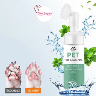 Bọt rửa chân cho thú cưng，Bọt rửa chân chó mèo làm sạch sẽ và khô ráo