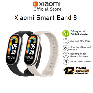 Mi band 8 - Vòng đeo tay Xiaomi Smart Band 8 Quốc Tế Hàng chính hãng