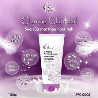 Sữa rữa mặt Than Chame Charcoal 100ml