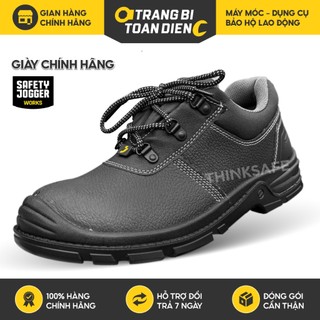 Giày bảo hộ da bò Jogger Bestrun2 S3 chống trượt, chống đinh, chống dập ngón Giày công trình Jogger