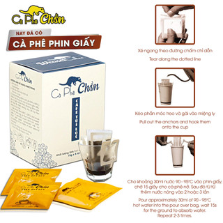 Cà phê Chồn phin giấy cao cấp - Wealsea Coffee - 5 gói x 15g