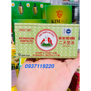Giá nguyên lốc 10 chai dầu gió Nhị Thiên Đường 1,5ml