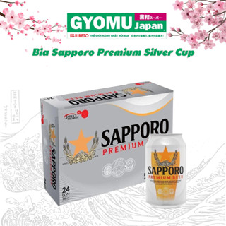  Bia Sapporo Premium Silver Cup  330ml - 650ml Can-ALC. 5.0% - Gyomu Japan 