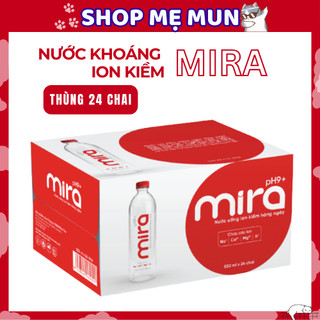 Thùng 24 chai nước ion kiềm mira tav ph9.2+ tốt cho người bị dạ dày, nước khoáng kiềm