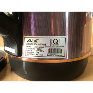 Ấm siêu tốc, Ấm siêu tốc 1.8L ; Ấm siêu tốc có giữ ấm; Ấm AD08