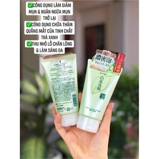 Sữa rửa mặt trà xanh Rohto Shirochasou green tea foam 120g
