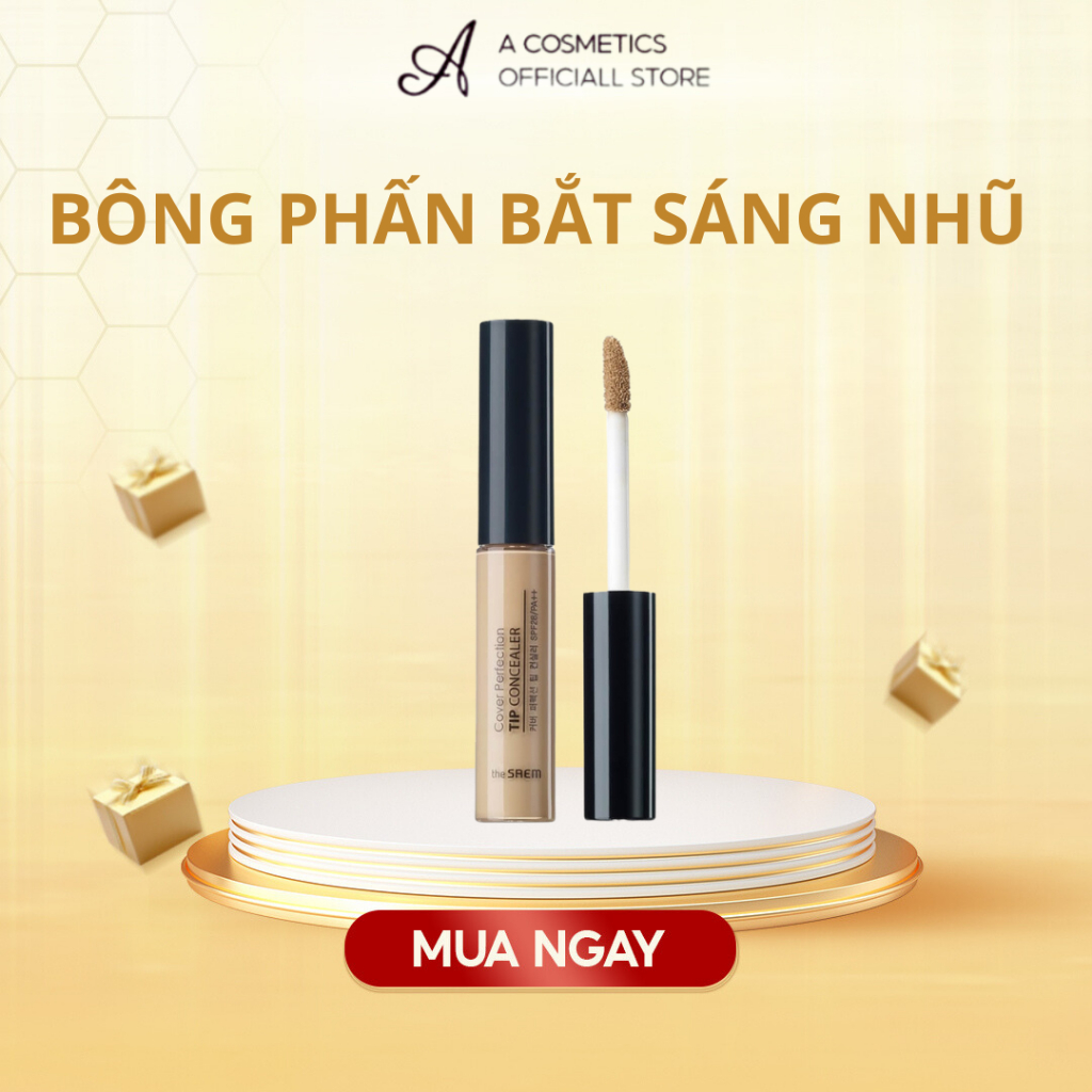 Kem che khuyết điểm The Saem Cover Perfection Tip Concealer (6.5g)