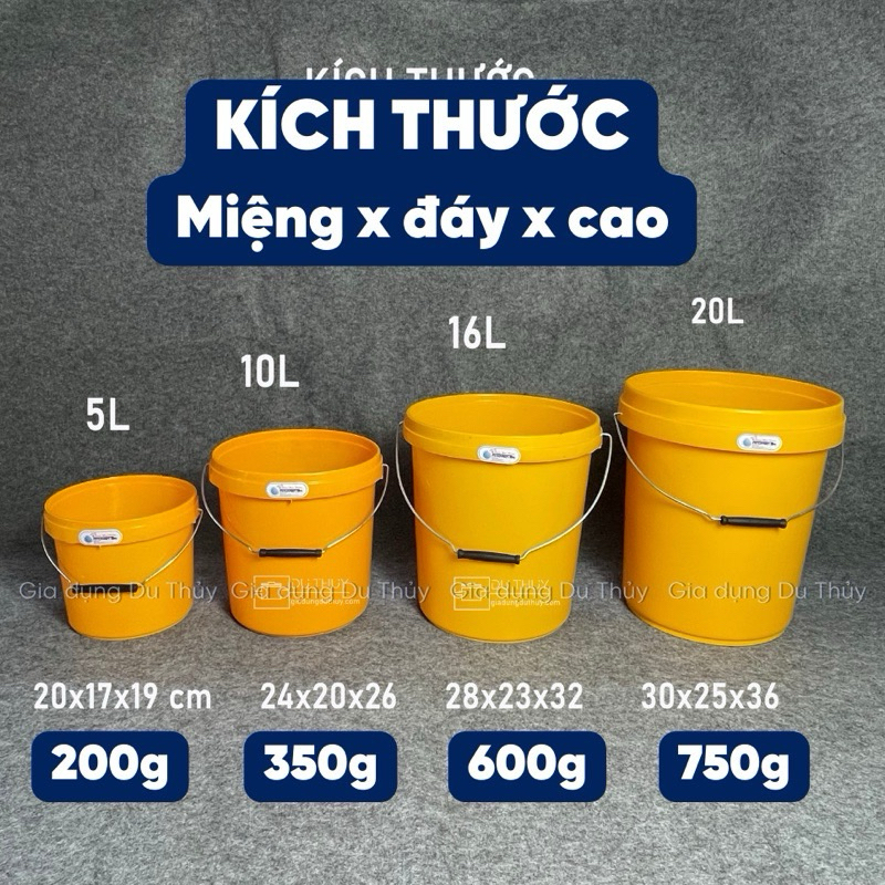 thùng b 20 lít combo 10 ,thùng Sơn 20lit ,xô nhựa son 20 lít combo5