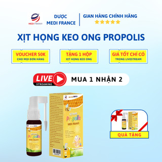 Xịt họng keo ong propolis 30ml tặng xịt họng keo ong propolis 30ml