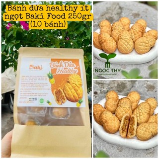 Bánh dứa healthy ít ngọt nhân dứa tươi ăn vặt lành mạnh Baki Food 250gr