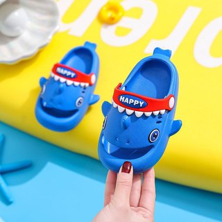  Dép cho bé sục cá mập hở mũi mềm nhẹ chống trơn trượt hoạt hình baby shark dễ thương  Size 1-6 tuổi  
