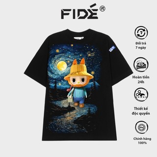 Áo thun FIDE LABUBU phông unisex form rộng local brand nam nữ cổ tròn oversize -Áo ️️local brand