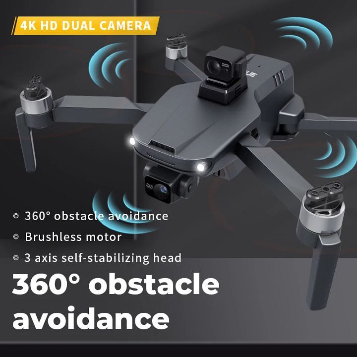 Flycam M318, flycam mini cógimbal chống rung 3 trục, có cảm biến, camera 4K, thời gian bay tối đa 35 phút | BigBuy360 - bigbuy360.vn