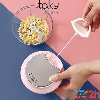 Máy Xay Cầm Tay Đa Năng, Máy Xay Nhỏ Gọn, Xay Hành Tỏi, Rau Củ, Đồ Ăn Dặm Cho Bé, Xay Thịt, Tiện Dụng. TakyHome 5207Den