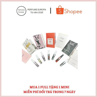 MẪU THỬ NƯỚC HOA NAM NỮ BẤT KÌ mini 2ML