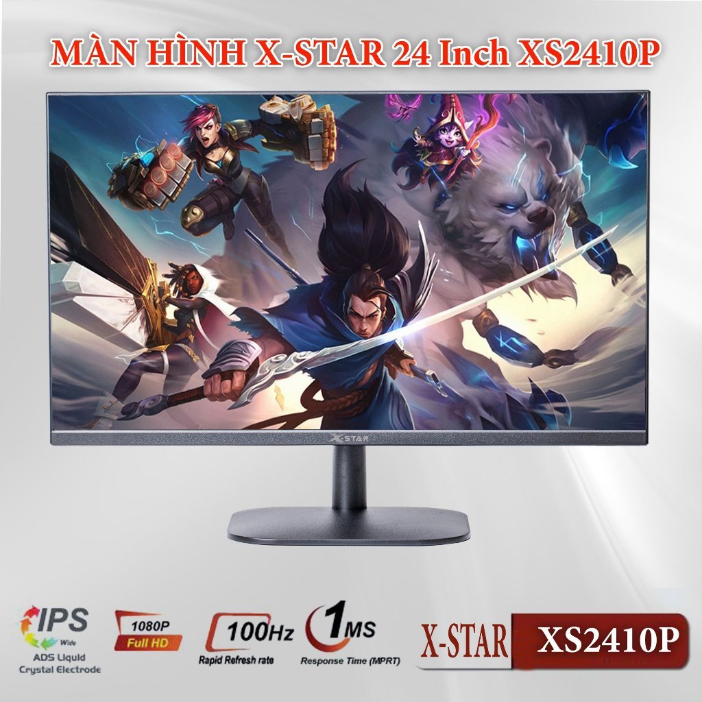 Màn hình phẳng Xstar 24 inch 100Hz mới 100% bảo hành 24 tháng
