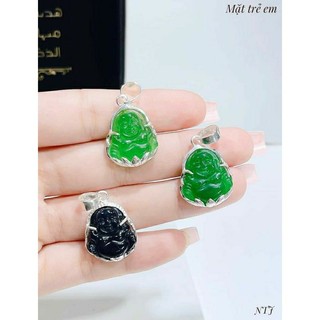 Mặt phật di lặc bọc bạc trẻ em không dây