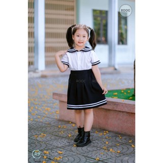 Áo sơ mi nữ học sinh tiểu học Thương hiệu ROOC - Đồng phục học sinh