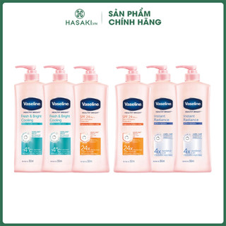 Combo Sữa Dưỡng Thể Sáng Da Vaseline Body Lotion 350mlx2 Hasaki Sản Phẩm Chính Hãng
