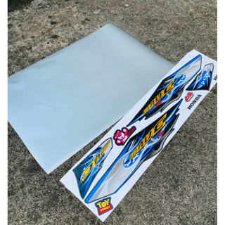 Combo Tem Lửa Ghép Crom + Dán Yếm Bạc Wave 50,100,110