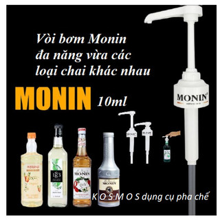Vòi bơm siro MONIN 10ml đa năng pha chế (dành cho chai thủy tinh MONIN,Torani, Tessi, Giffard, Maulin, Golden Farm,..)