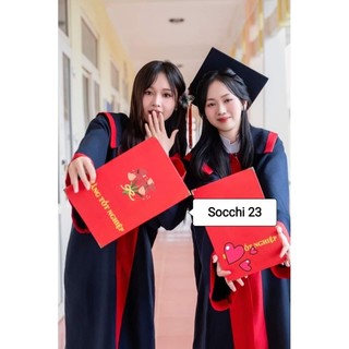 Combo 10 bộ áo và mũ cử nhân tốt nghiệp đại học, cao đẳng, cấp 2, cấp 3 hàng chất lượng - Bộ lễ phục tốt nghiệp