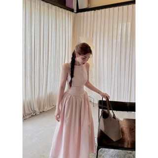 Kim Clothing - Đầm midi sát nách dáng dài xoè nút bọc nữ tính