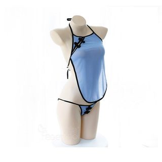 Yếm ngủ nữ sexy không lối thoát Y408 - đỏ, xanh, trắng, nude yếm ngủ thôn nữ gợi cảm khuy lệch tặng kèm quần lót lọt khe