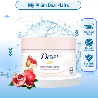 Kem Tẩy Tế Bào Chết Body Dove Macca Lựu Đỏ Chăm Da Sáng Mịn, Giữ Ẩm, Dưỡng Trắng 225ML Bản Đức Cao Cấp JP 4.0 ... ...