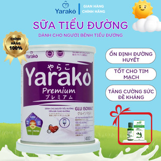 Sữa cho người tiểu đường yarako sữa dành cho người tiểu đường và tiền đái tháo đường hộp 400g