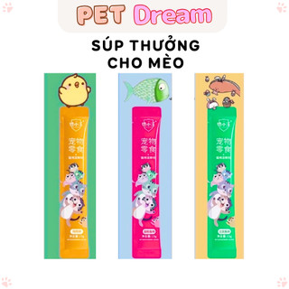 Súp thưởng cho mèo vị ngon hấp dẫn bổ sung vitamin
