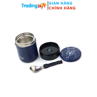 [Biên Hòa] Bình Ủ Cháo kèm muỗng PEARL METAL (400ML, Màu Xanh Navy) Nội Địa Nhật Bản