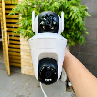  Camera ICAM365 A14S 2 Mắt Xoay độc lập 10Mpx Xoay 360 Độ - Đàm Thoại 2 Chiều-  Ban Đêm Có Màu- Báo Động Chống Trộm- Wifi 