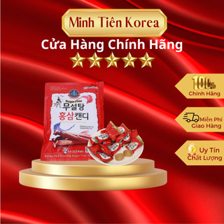 Kẹo sâm kẹo hồng sâm không đường 365 hàn quốc túi 500g màu đỏ, date 2026