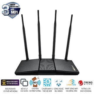 Bộ phát wifi 6 asus rt-ax1800hp mu-mimo