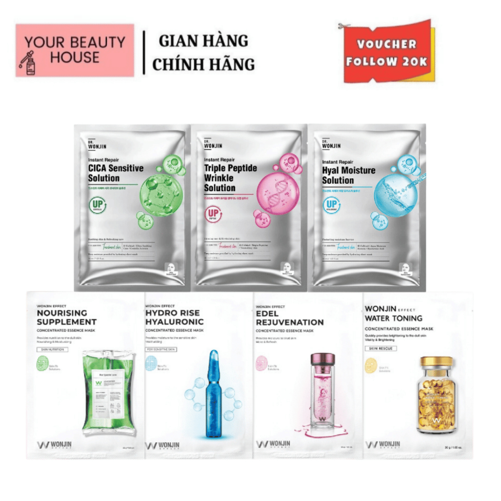 [Wonjin] Mặt Nạ Siêu Dưỡng Phục Hồi Làn Da Wonjin Effect - Loại Lẻ 1 miếng
