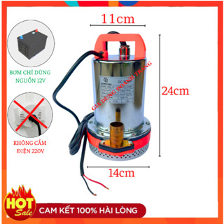 Máy Bơm Nước chìm 12V công xuất 180W - máy bơm tõm 12v