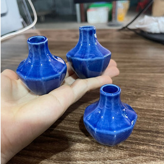 Set 3 Lọ Hoa Mini Gốm Sứ Bát Tràng