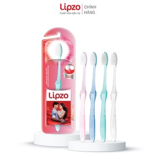 Bàn Chải Đánh Răng Lipzo Ruby Sensi Phù Hợp Phụ Nữ Men Răng Yếu, Nhạy Cảm Lông Chỉ Tơ Nha Khoa Siêu Mềm Mảnh