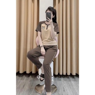 [3 size 46-70kg] Đồ bộ GẤU THUN TĂM MỀM MÁT DỄ THƯƠNG thời trang
