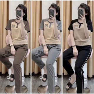 [3 size 46-70kg] Đồ bộ GẤU THUN TĂM MỀM MÁT DỄ THƯƠNG thời trang