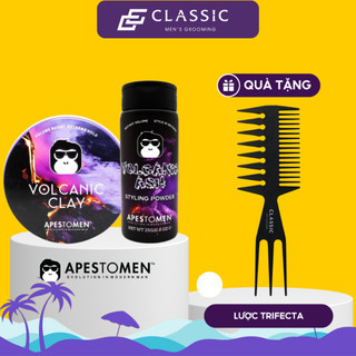 Combo Sáp Vuốt Tóc Apestomen Volcanic Clay 80ml + Bột Volanic Ash Styling Powder 25g