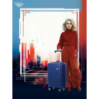 Vali kéo nhựa du lịch stargo capsula - size s/m - xách tay/ ký gửi - khóa số - nhựa pp