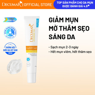 Gel chấm mụn, mờ thâm sẹo Decumar Nghệ Nano THC 20gr chính hãng - Giảm mụn sưng viêm nhanh sau 3 ngày - THC03